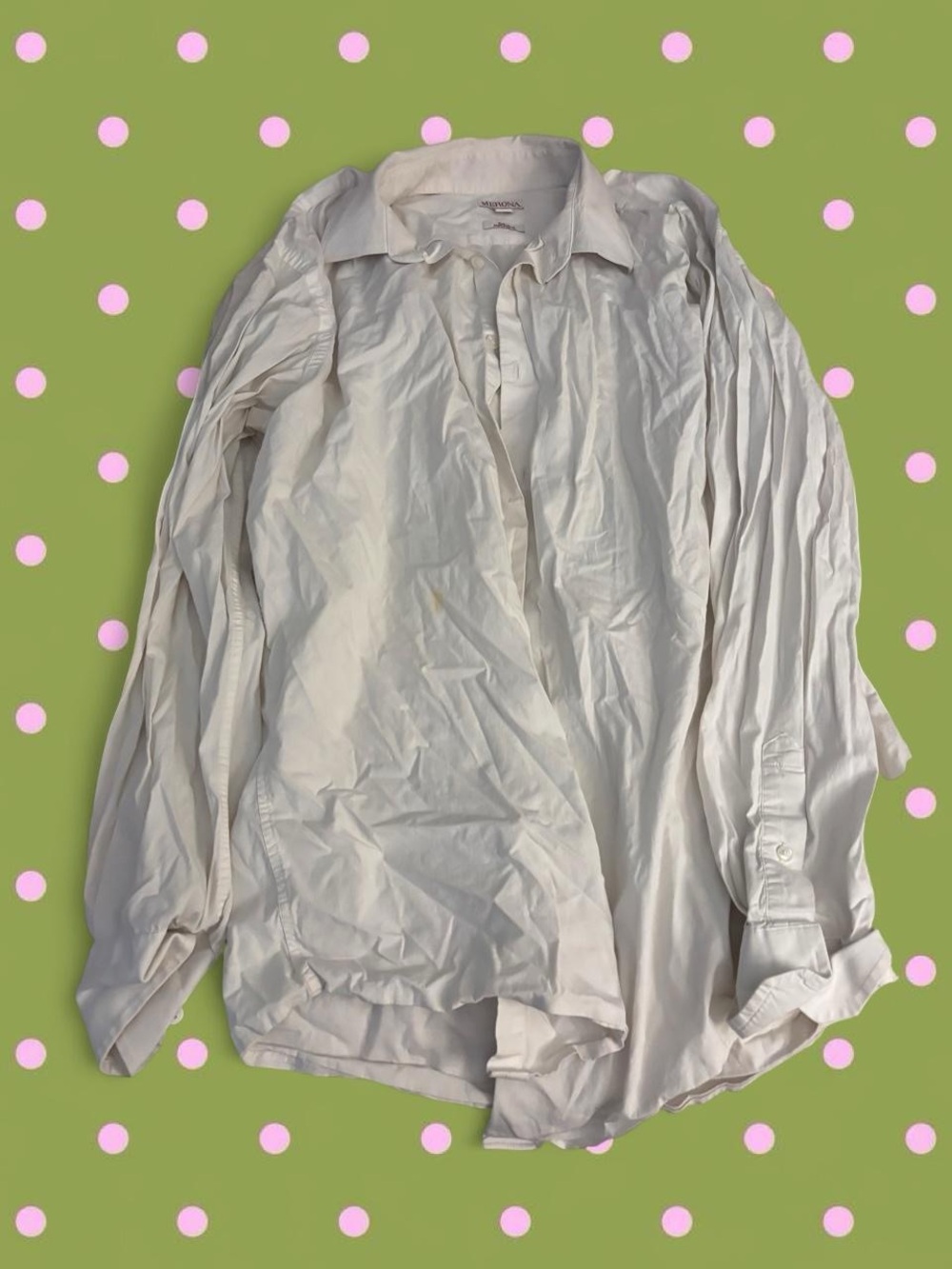 Merona White Button-Down Collared Shirt